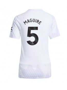 Manchester United Harry Maguire #5 Replika Borta Kläder Dam 2025-26 Kortärmad